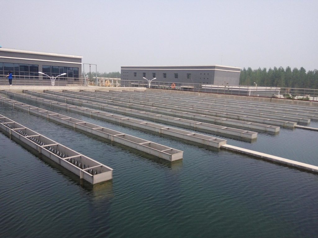 water treatment, advection sedimentation tank, water plant